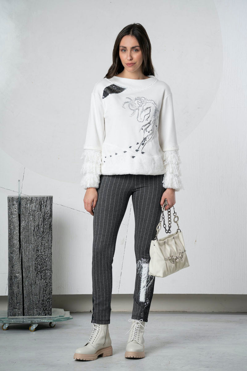 Pull blanc Elisa Cavaletti ELW255517205_