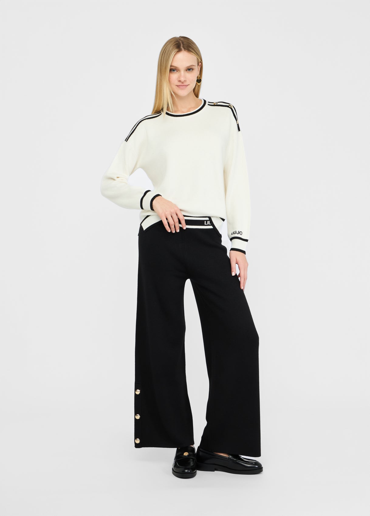Pull en soie mélangée Liu Jo