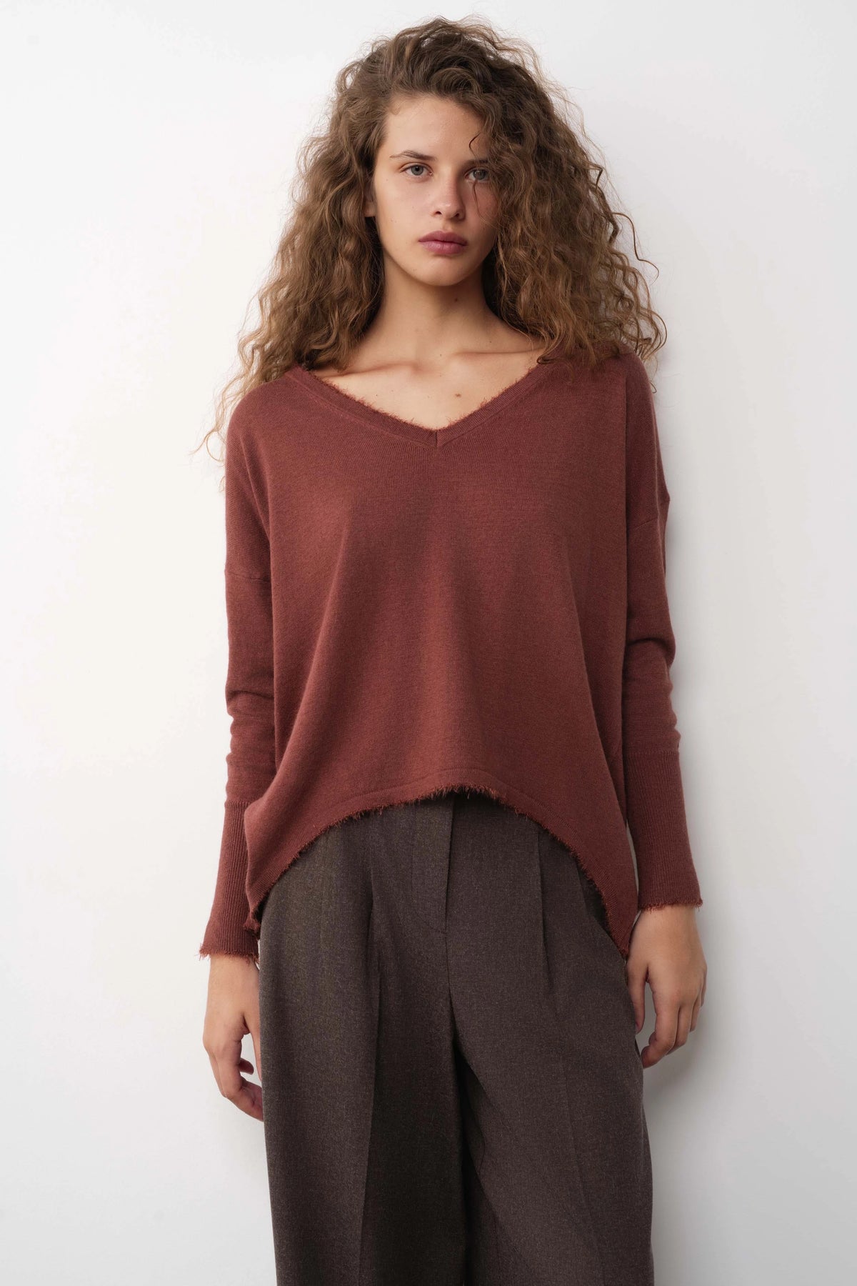 Pull oversize brique BSB Fashion