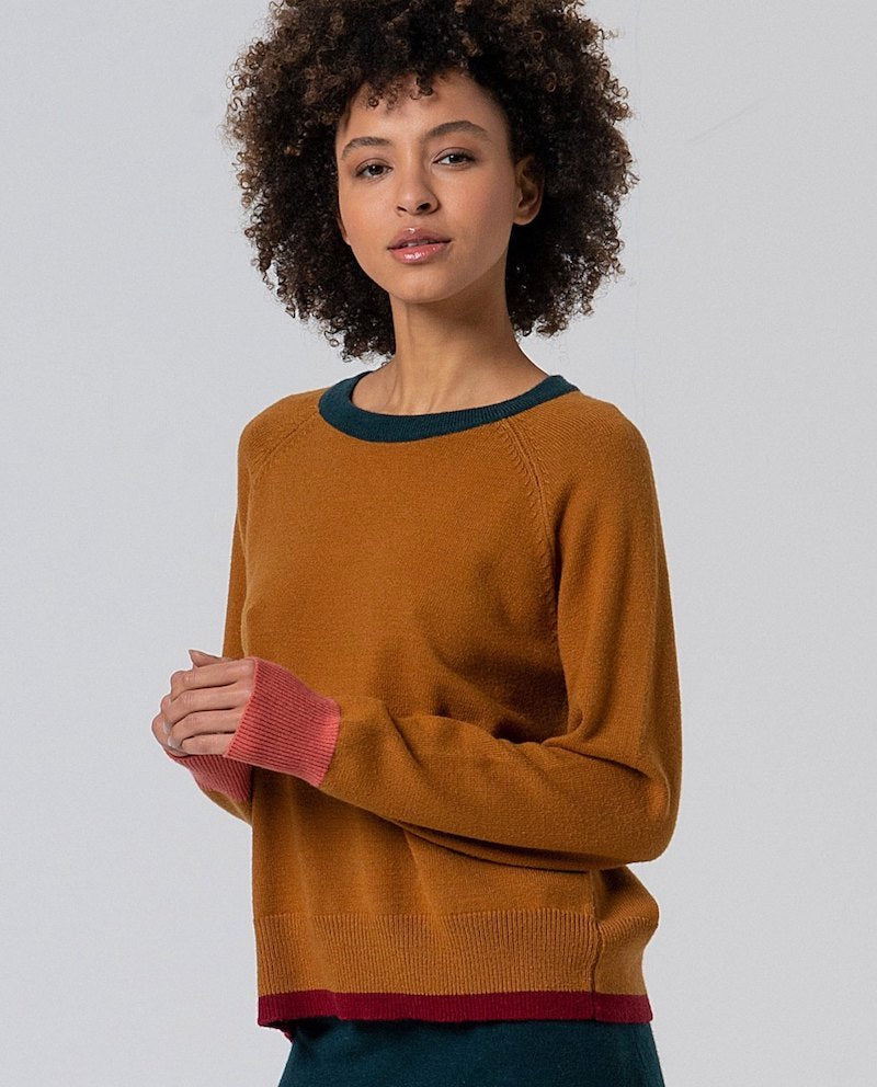 Pull en maille contrasté Surkana
