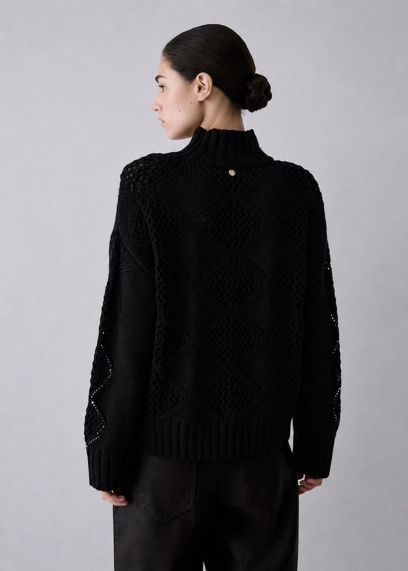 Pull en grosse maille ajourée Liu Jo