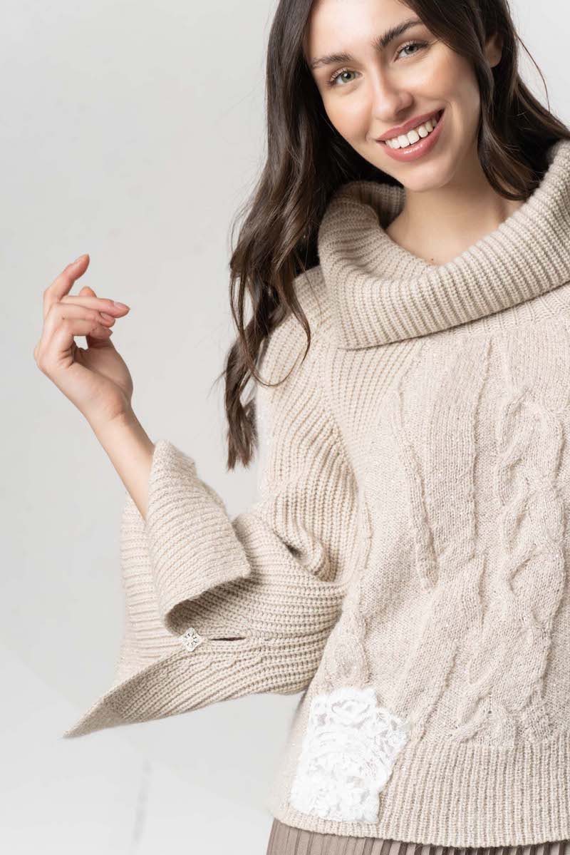 Pull en maille et cachemire Elisa Cavaletti