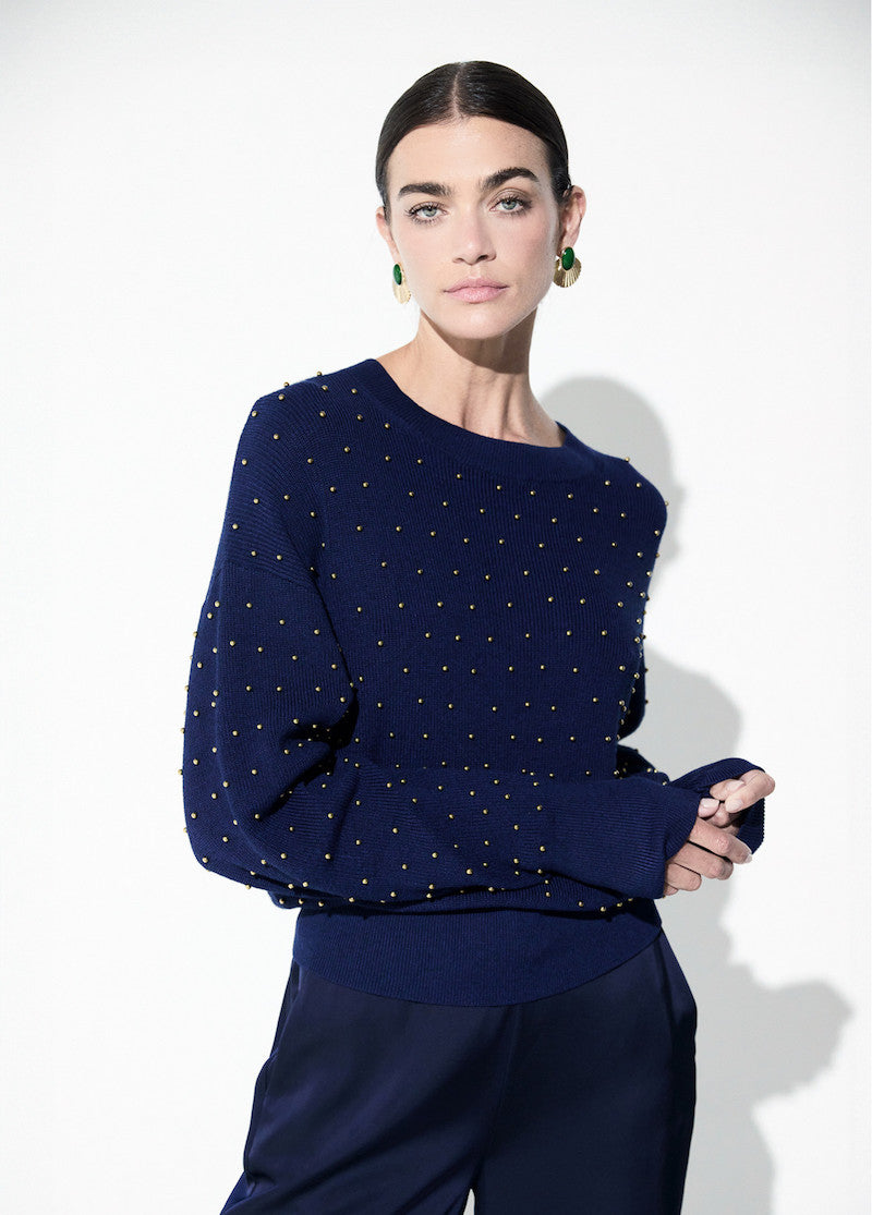 Pull femme bleu marine Lola Casademunt