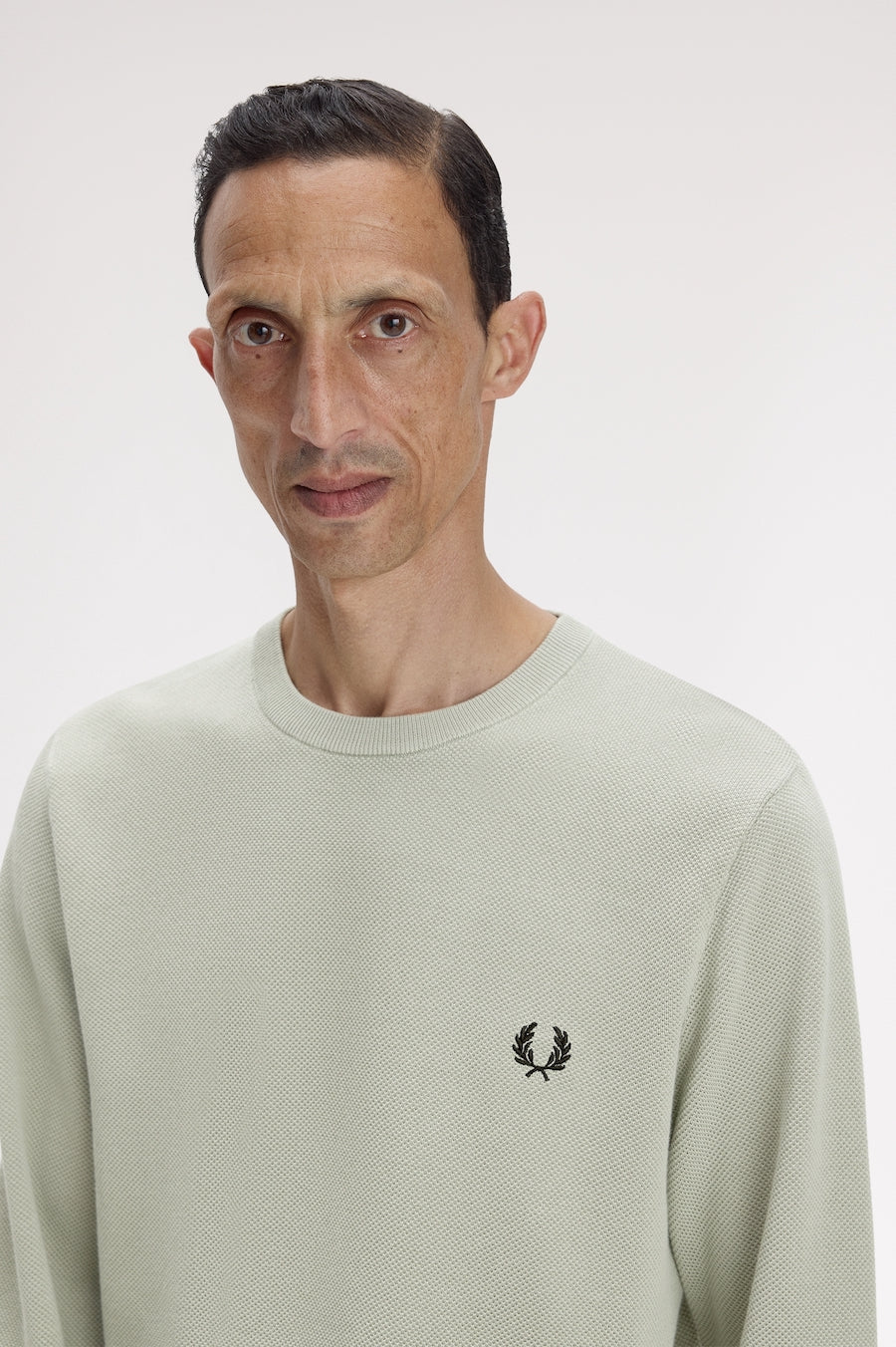 Pull homme en maille gaufré Fred Perry