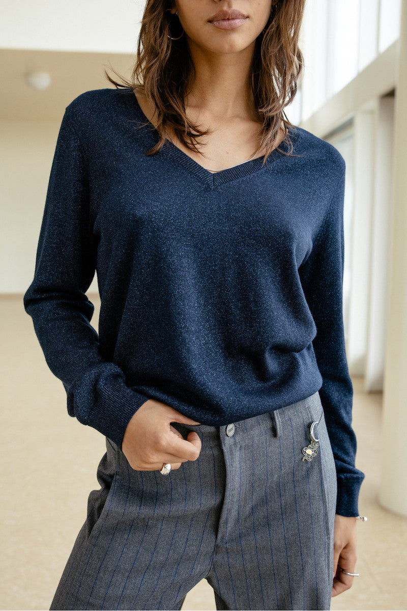 Pull femme bleu saphire Freeman T porter