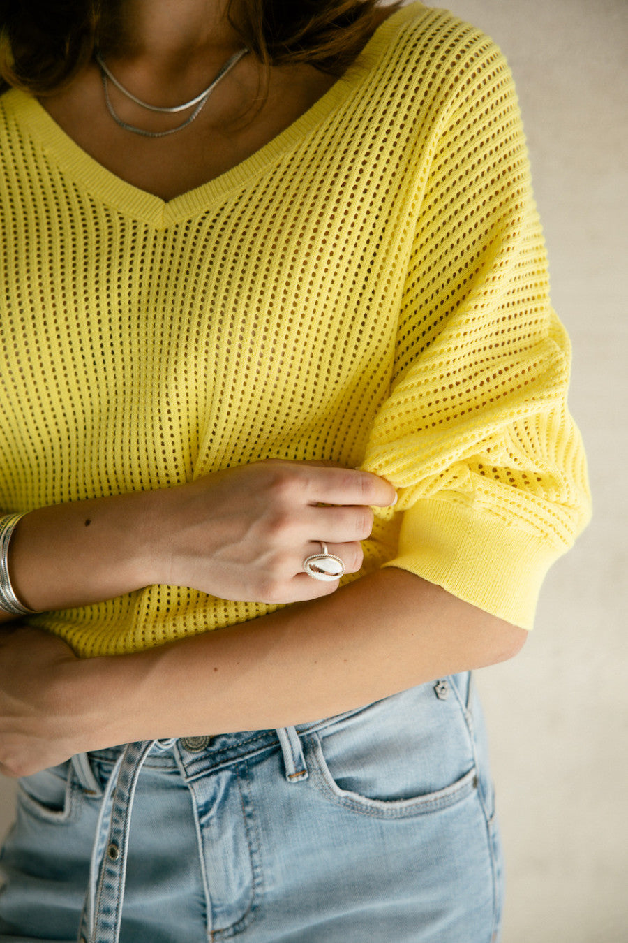 Pull femme en maille ajourée Freeman T Porter