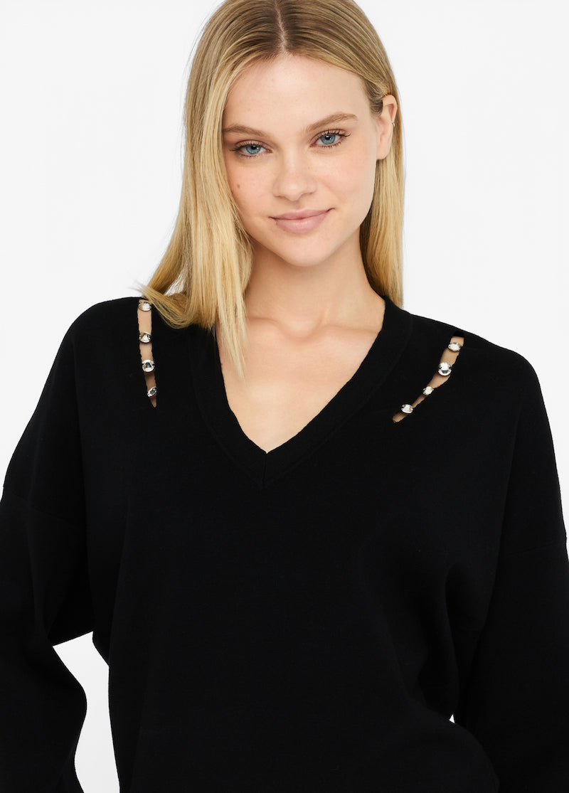 Pull femme col V Liu Jo