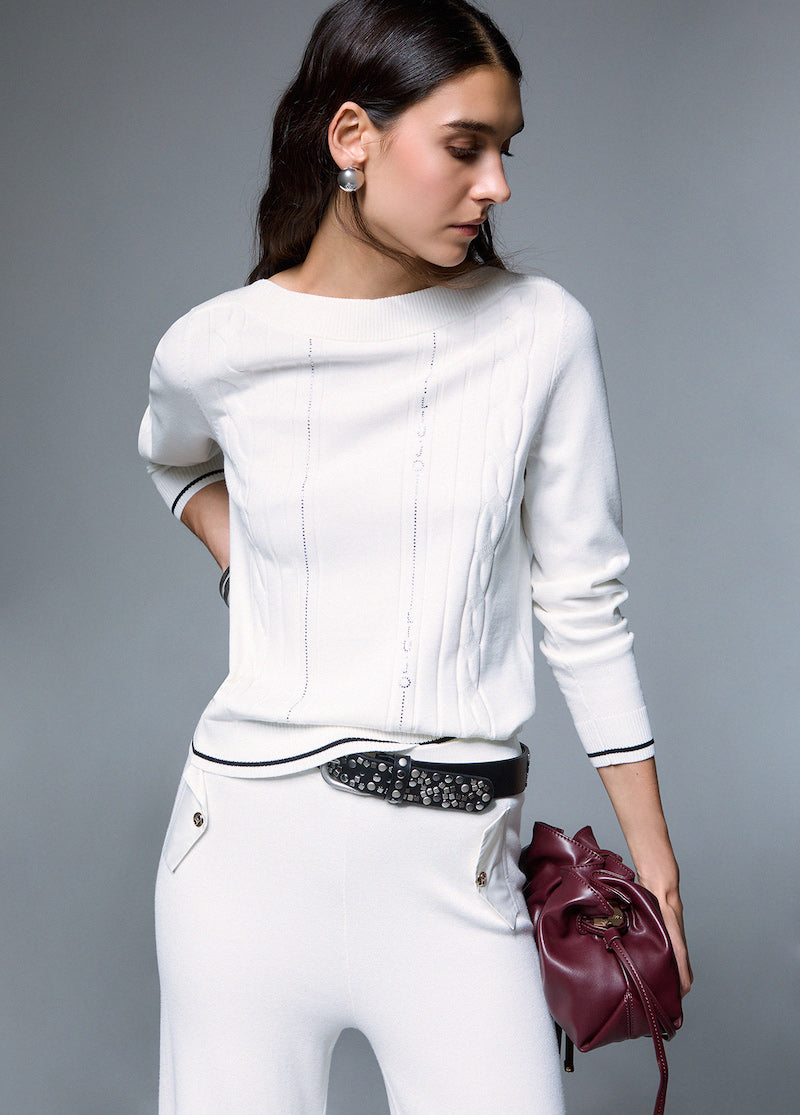 Pull en maille torsadé Liu Jo