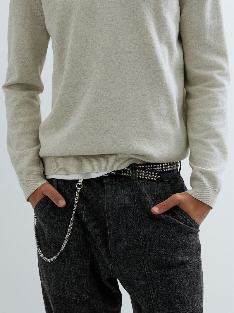 Pull fin blanc cassé Replay Jeans