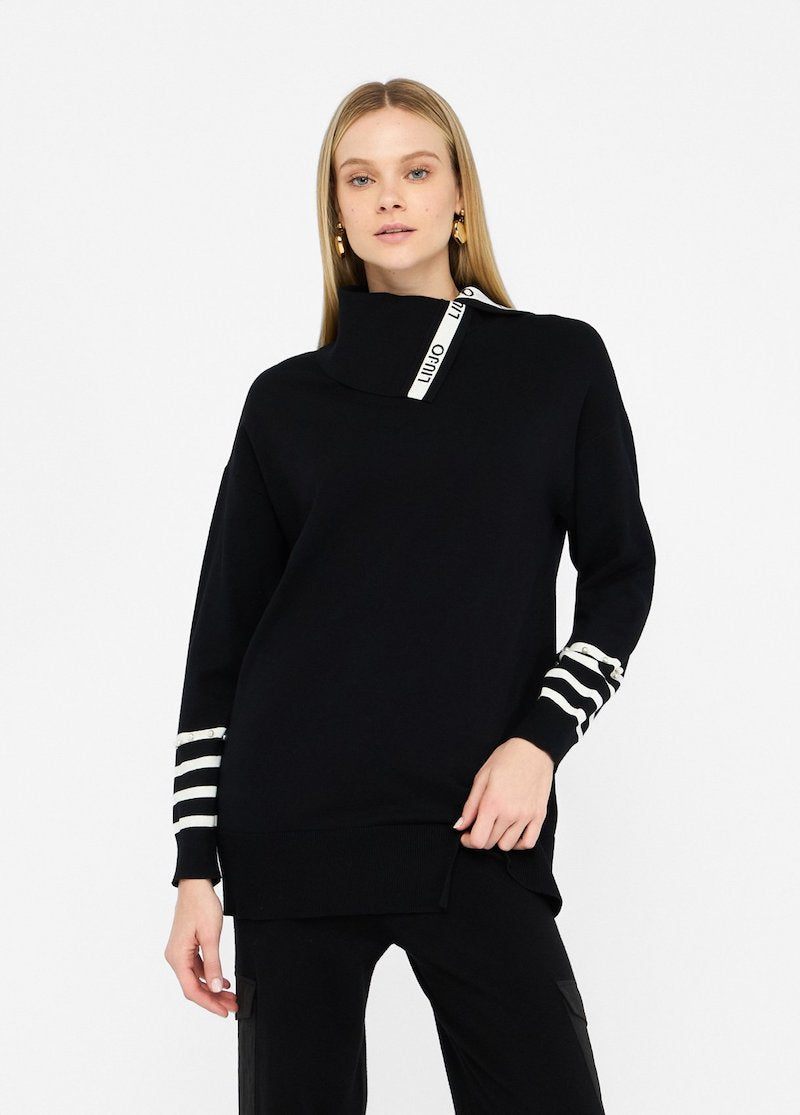 Pull long en viscose mélangé Liu Jo