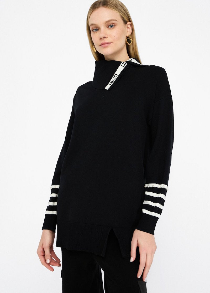 Pull long en viscose mélangé Liu Jo
