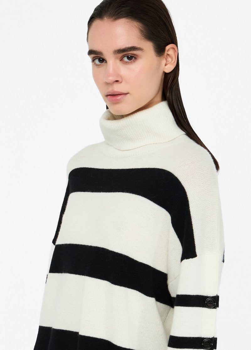 Pull long en laine col roulé Liu Jo