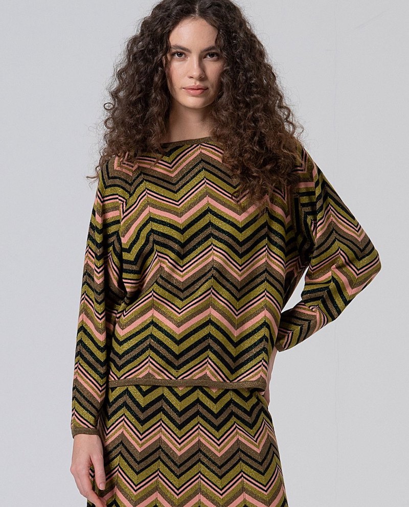 Pull lumineux et géométrique Surkana