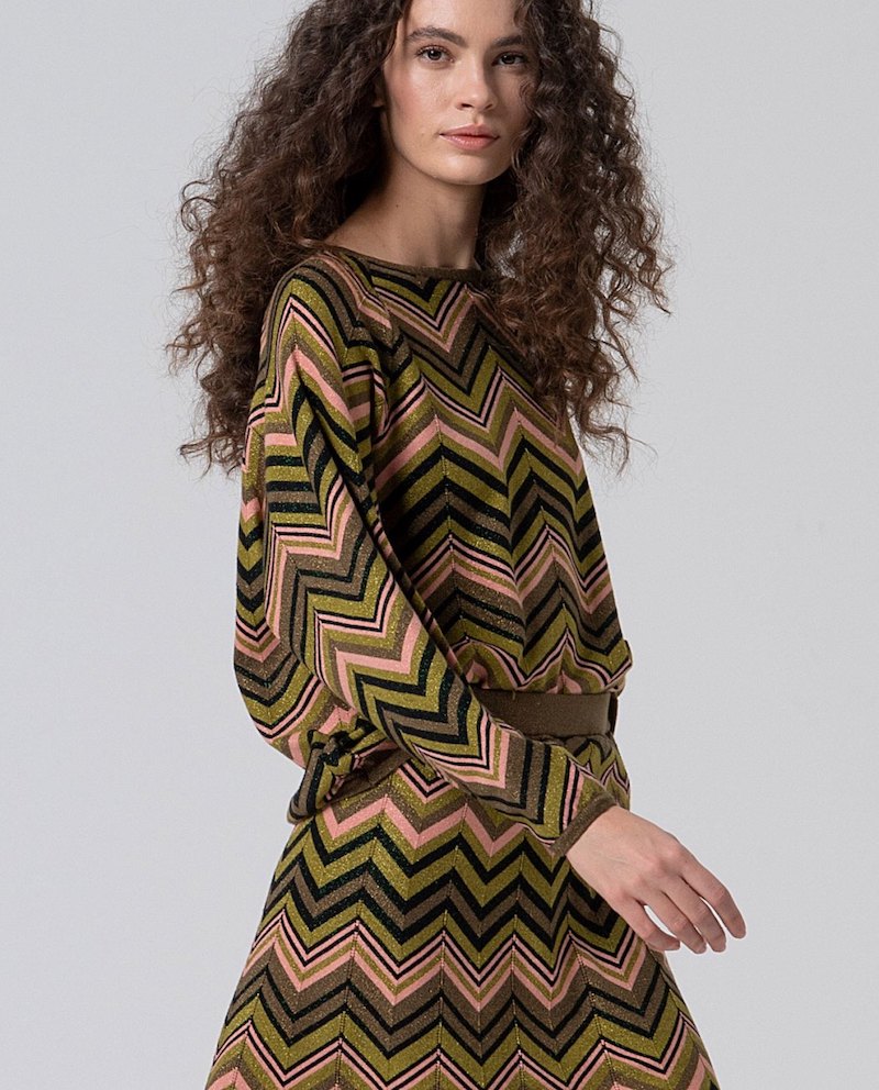 Pull lumineux et géométrique Surkana