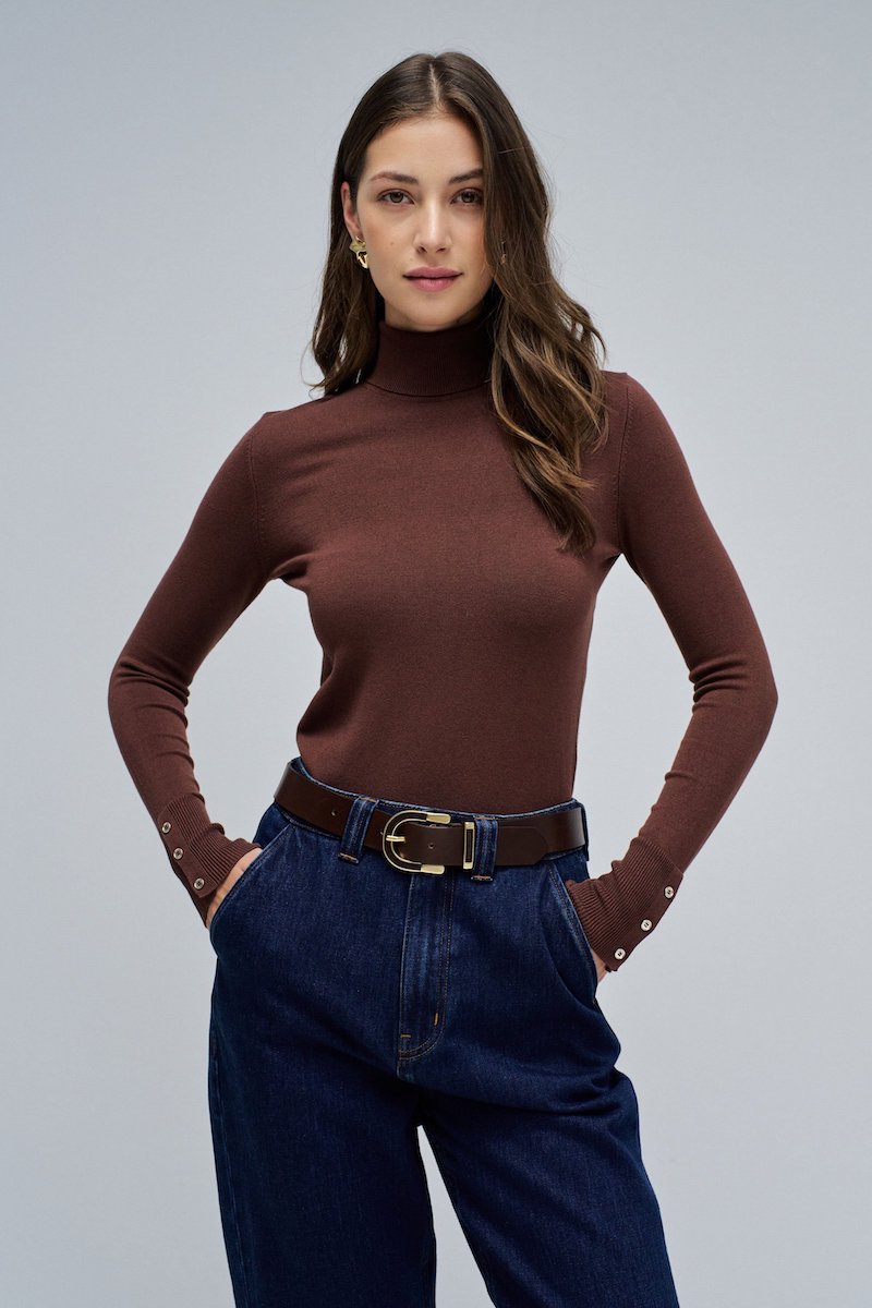 PUll Salsa marron 21010458 pour femme