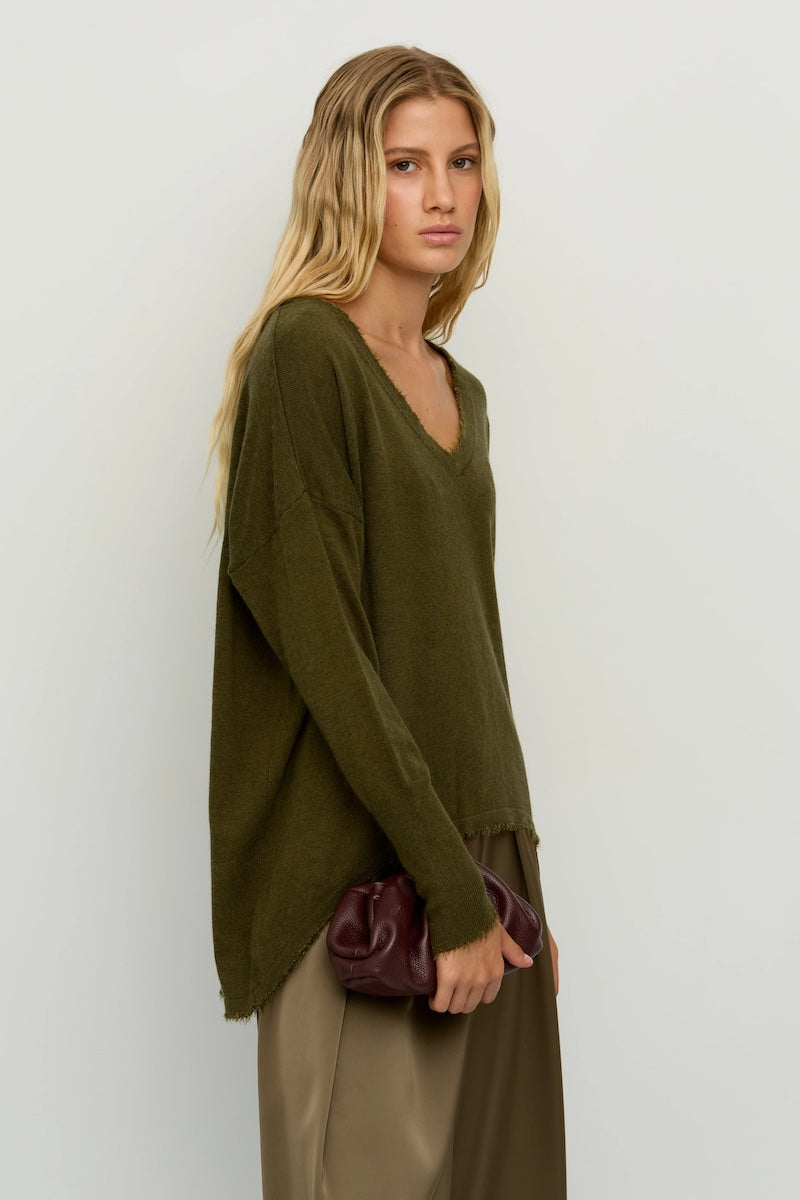 Pull oversize BSB Fashion kaki