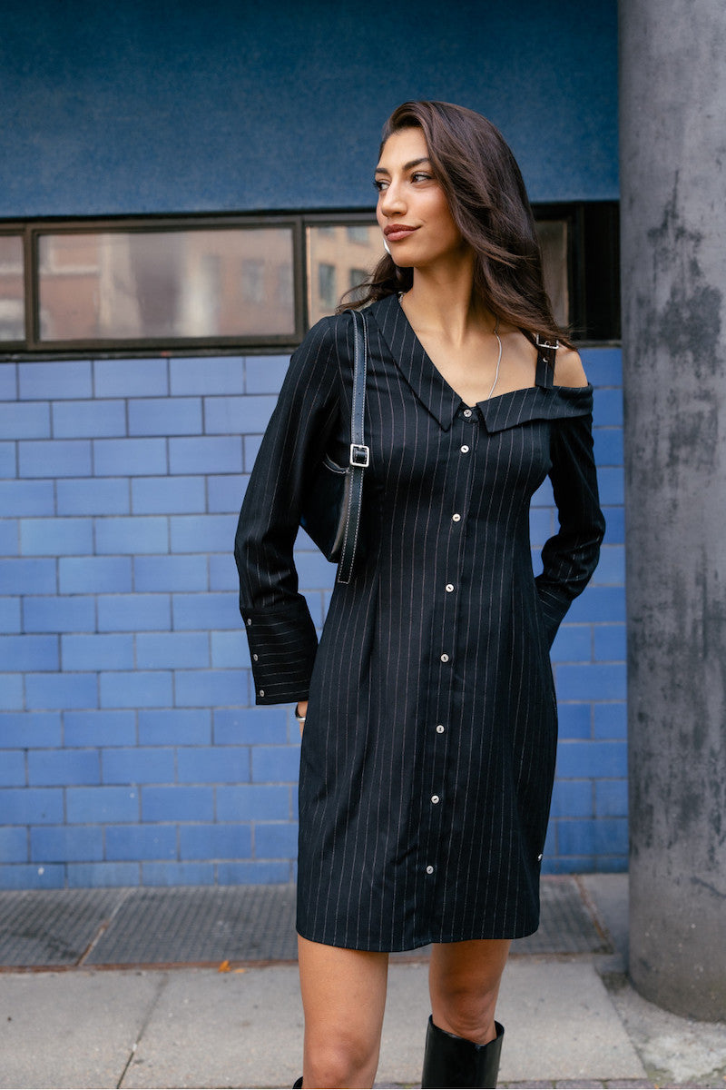 Robe originale à rayures argentées Freeman T Porter