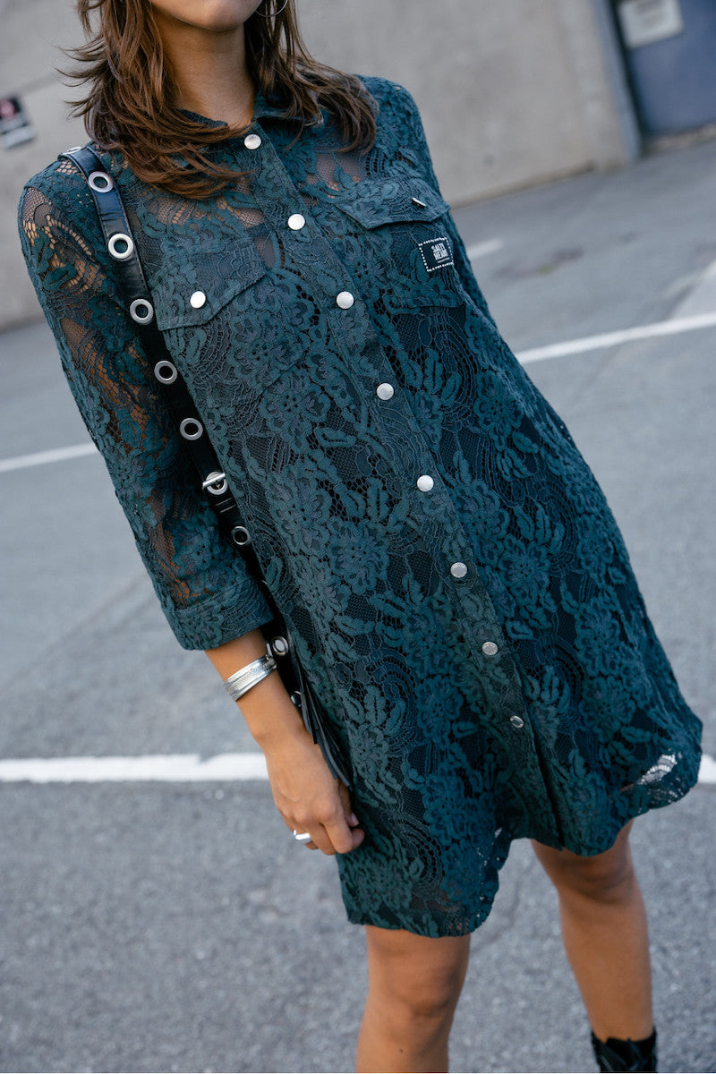 Robe chemise en dentelle Freeman T Porter