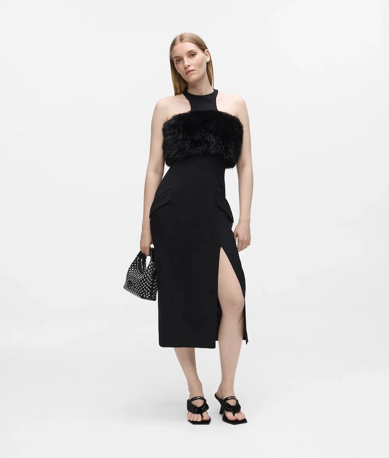 Mini sac à main Karl Lagerfeld noir à clous miroir