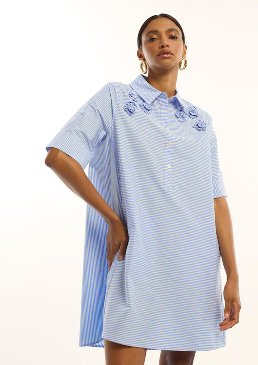 Robe évasé col chemise Lola Casademunt