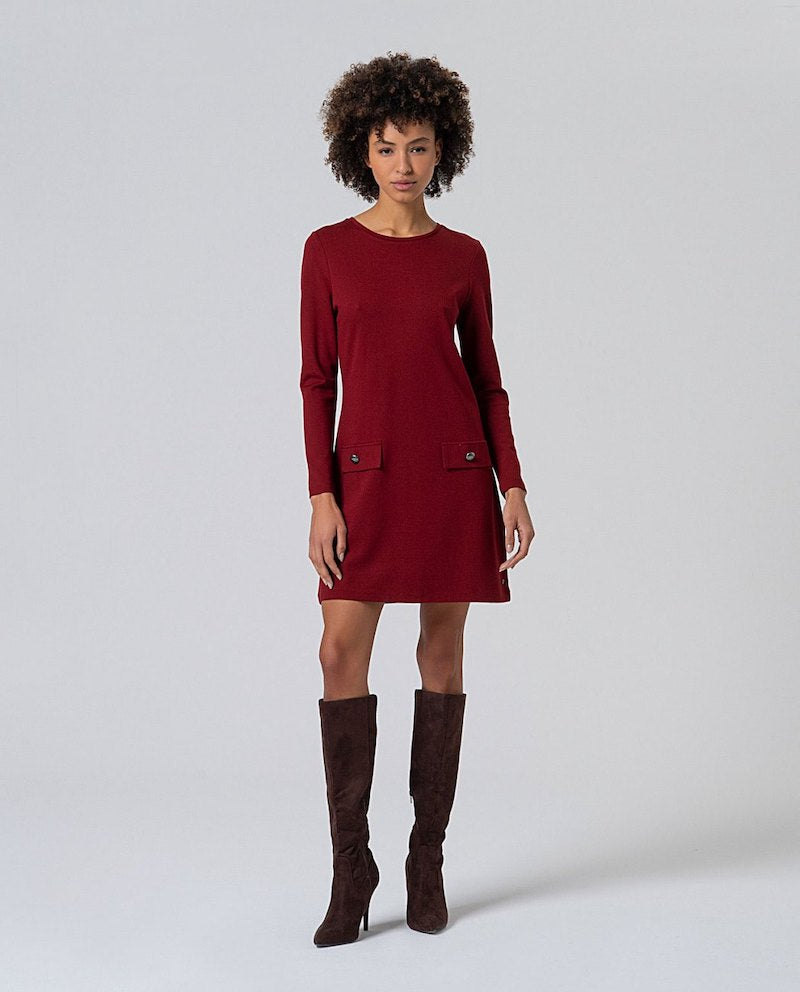 Robe droite rouge de la marque Surkana