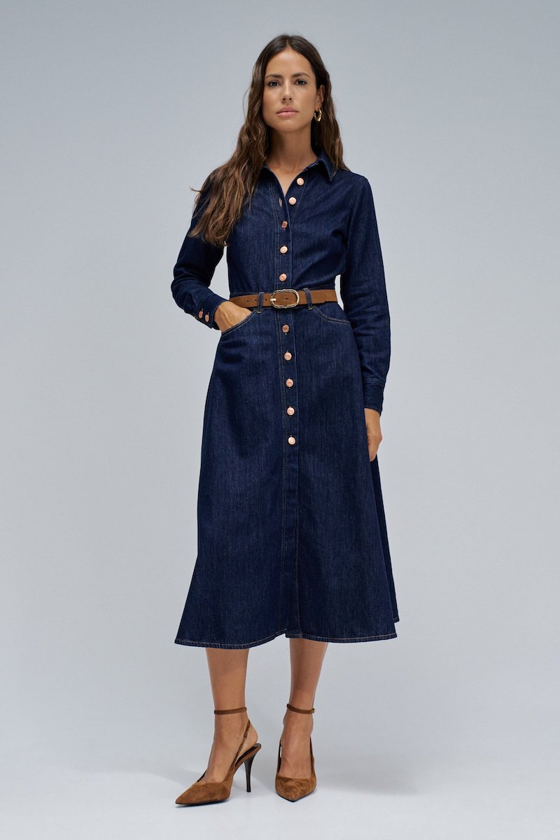 Robe midi en Jeans de chez Salsa