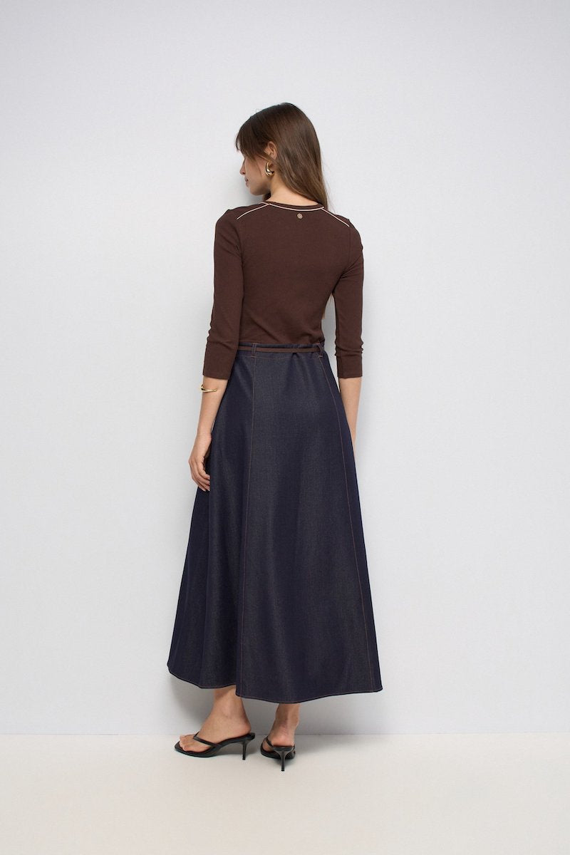 Robe midi bi matière Salsa Jeans