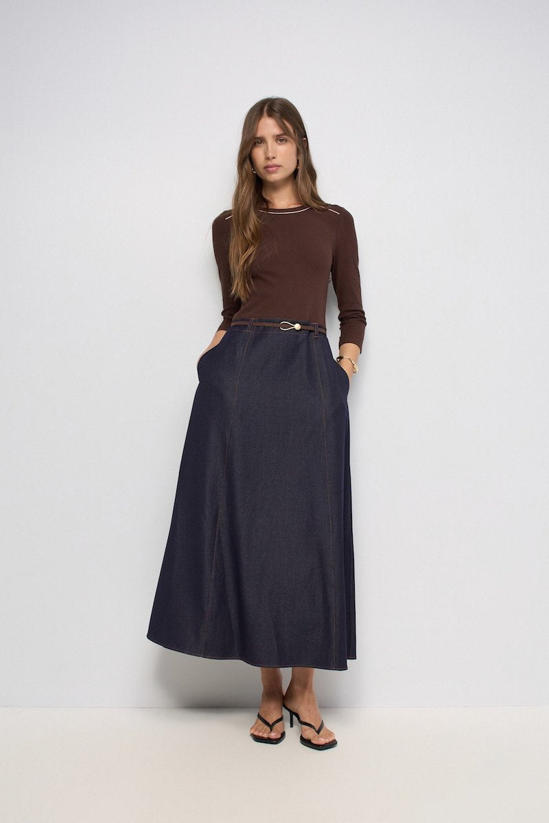 Robe midi bi matière Salsa Jeans