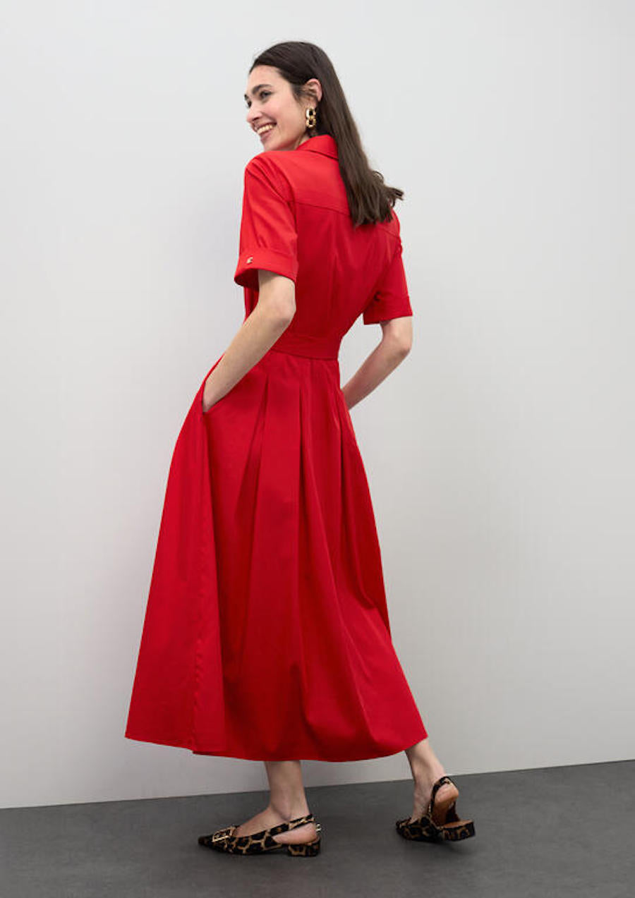 Robe midi rouge Lola Casademunt