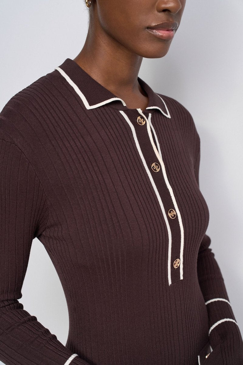 Robe en maille façon polo par Salsa Jeans