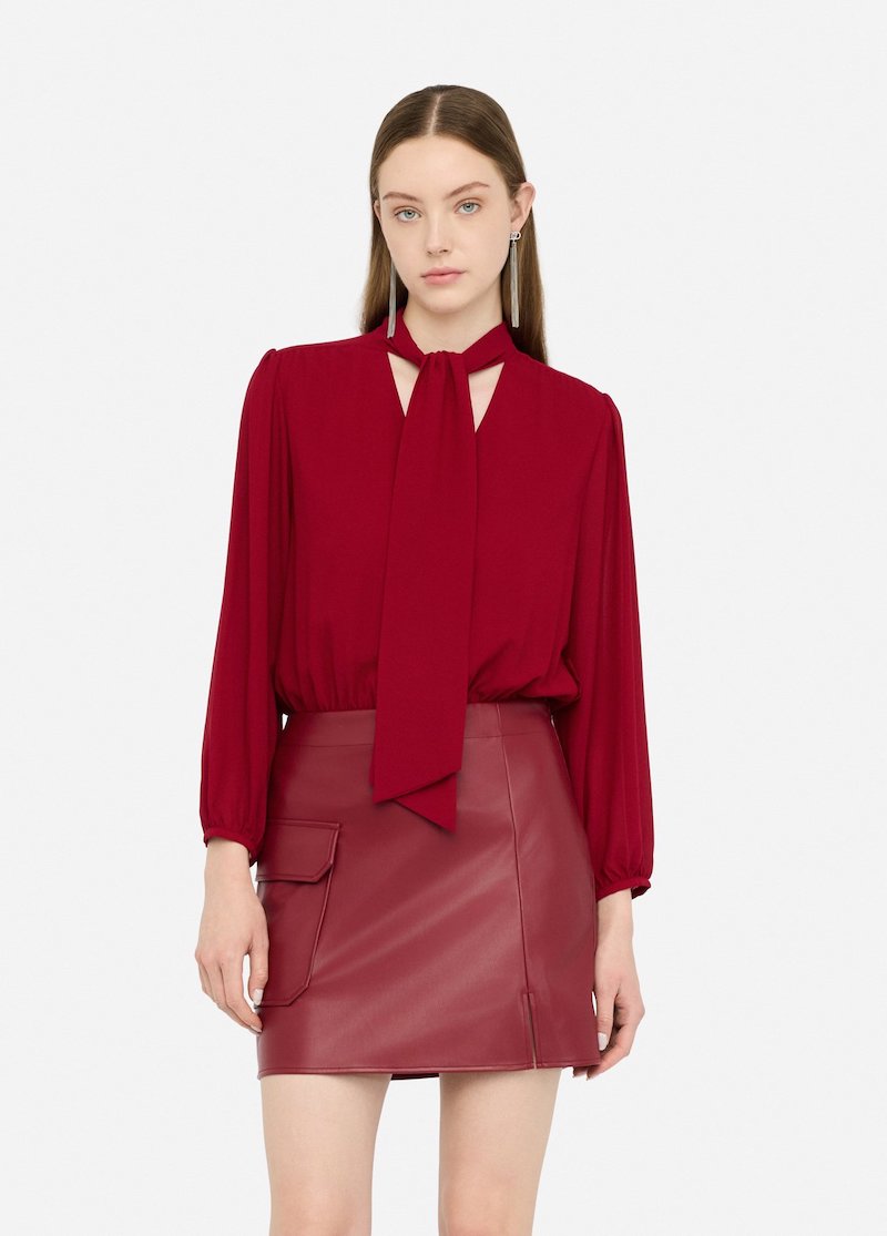 Robe rouge Liu Jo avec noeud