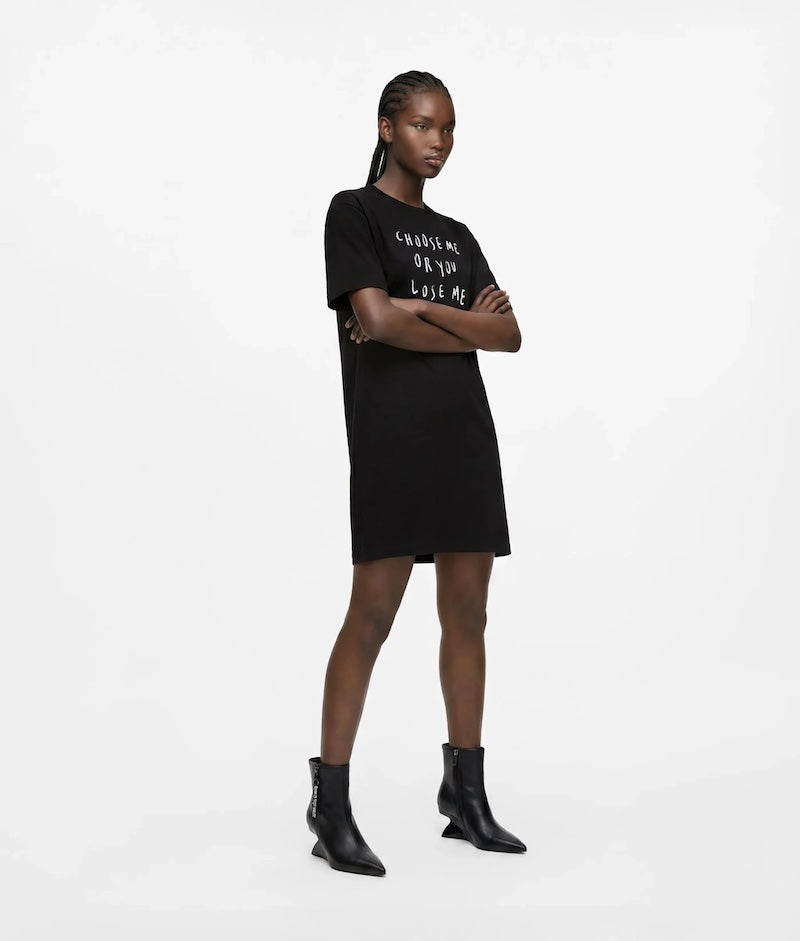 Robe t-shirt noire femme Karl Lagerfeld Jeans x Pietro Terzini