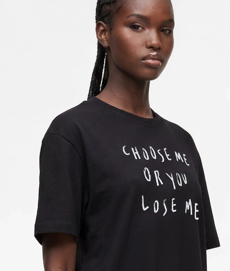 Robe t-shirt noire femme Karl Lagerfeld Jeans x Pietro Terzini