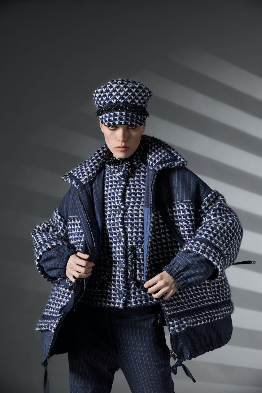 Parka indigo Tricot Chic