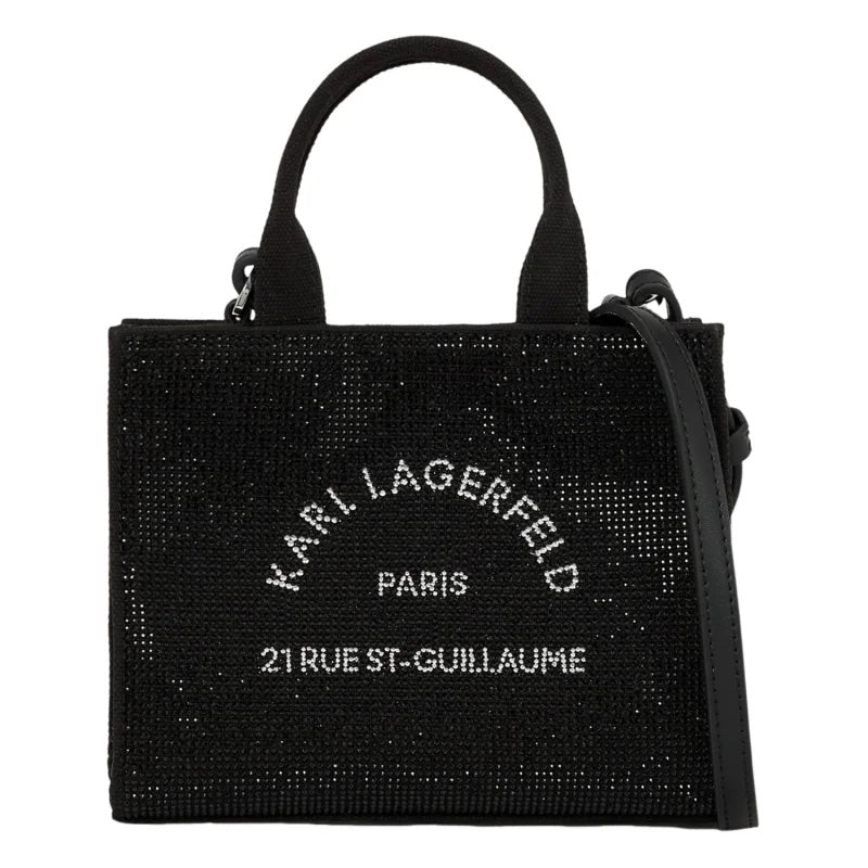 Petit shopping bag à strass Karl Lagerfeld