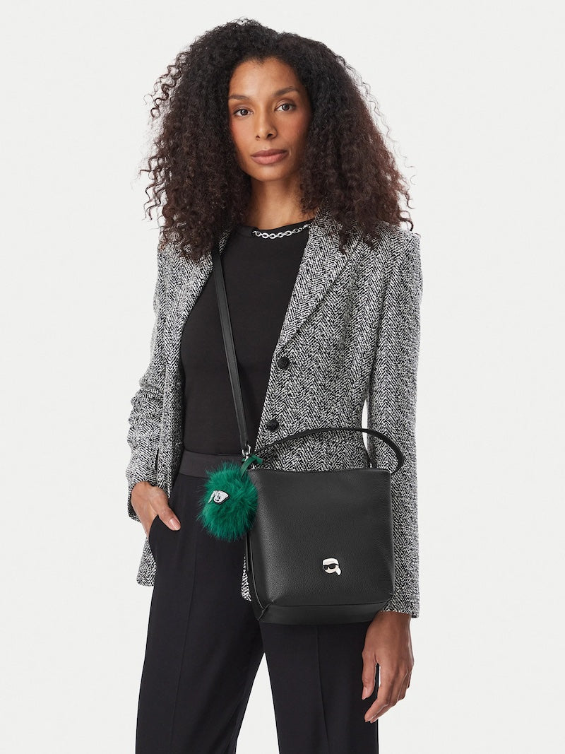Sac à main noir avec icon Karl Lagerfeld
