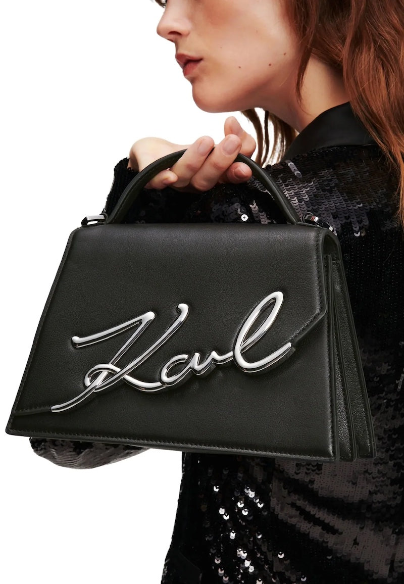 Sac à main signature Karl Lagerfeld grand modèle