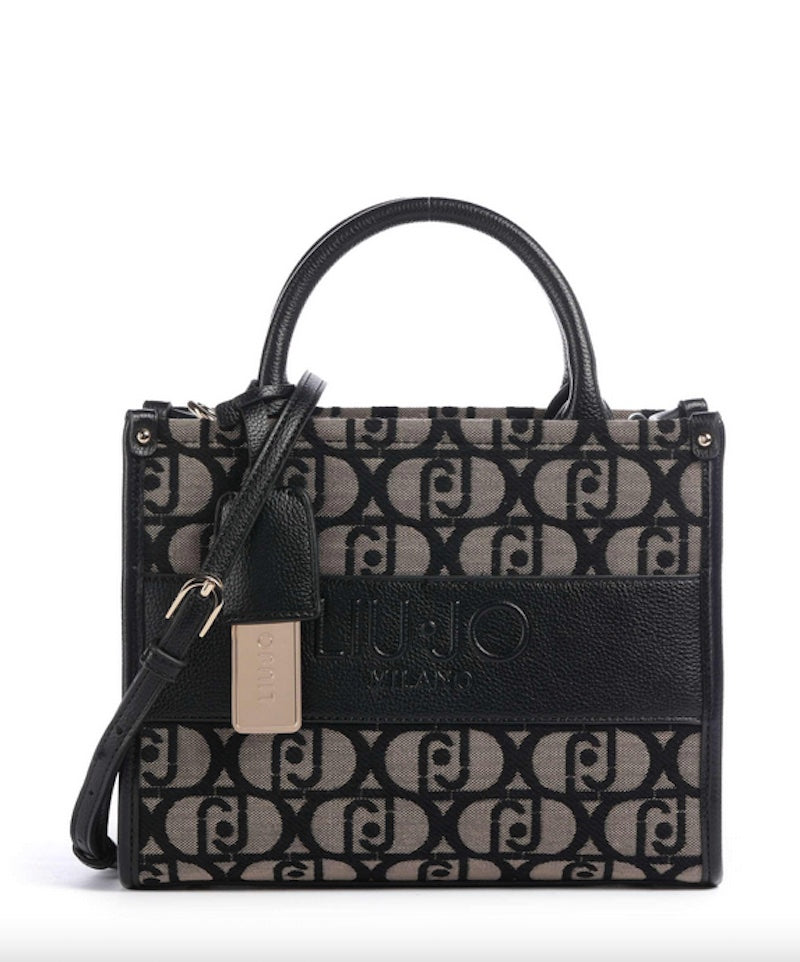 Petit sac shopping en tissus jacquard Liu Jo