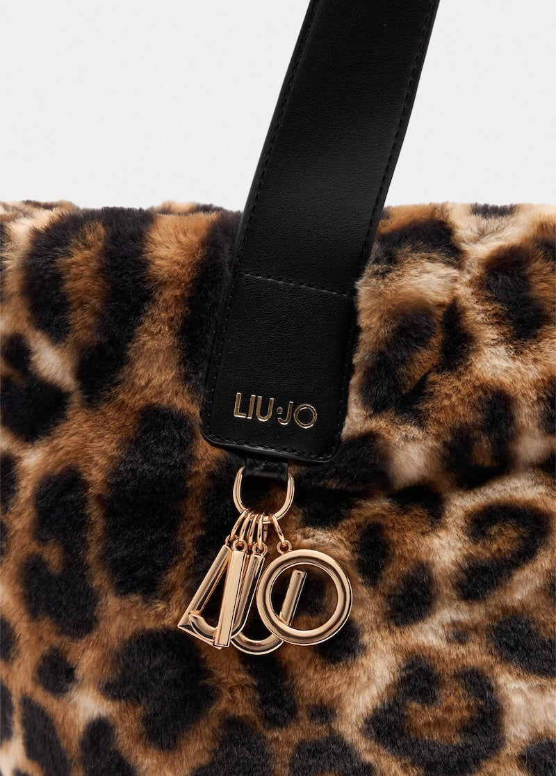 Sac à main modèle shopping Liu Jo animalier