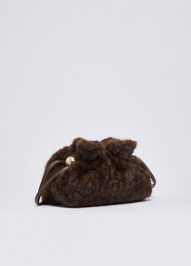 Sac à main embossé en fausse fourrure lIu Jo