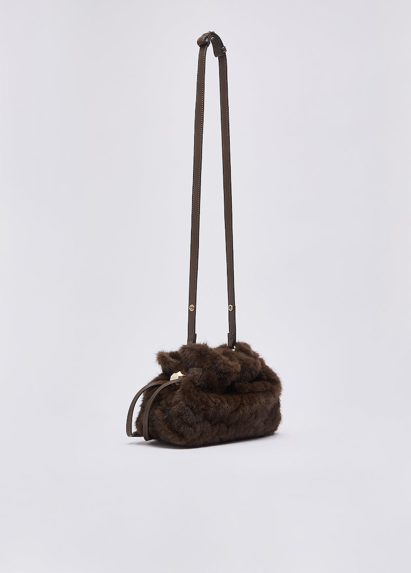 Sac à main embossé en fausse fourrure lIu Jo