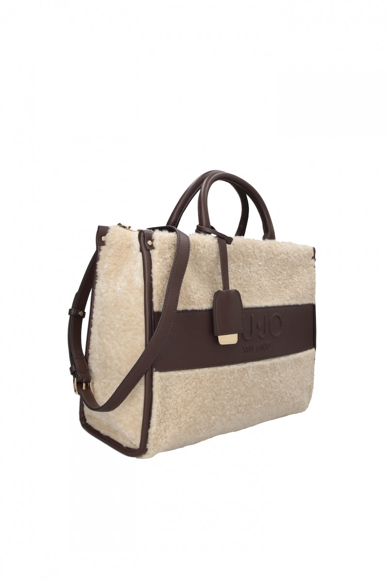 Shopping bag Liu Jo effet mouton