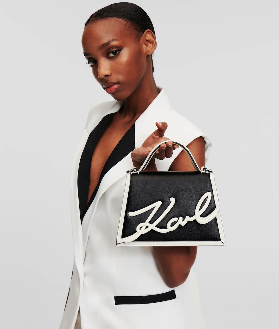 Sac à main Karl Lagerfeld signature noir