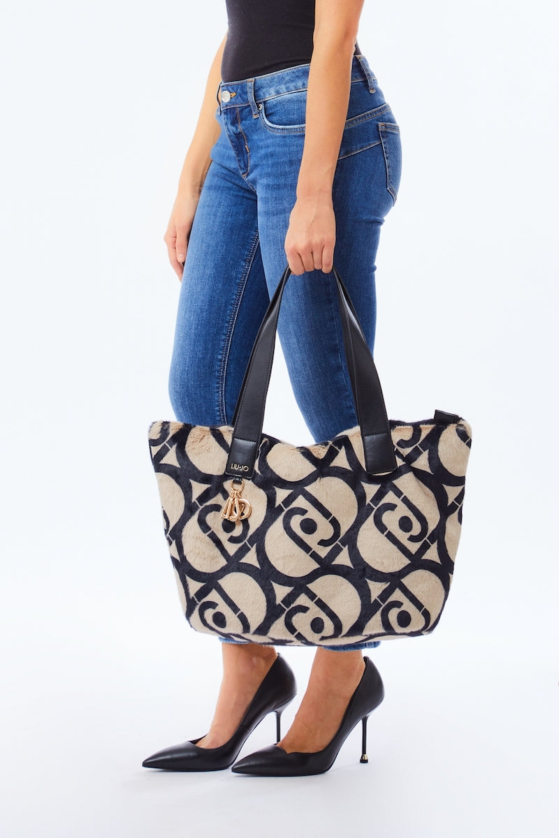 Sac à main en fourrure écologique Liu Jo