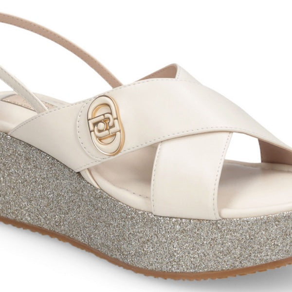 Sandales cuir et glitter Liu Jo