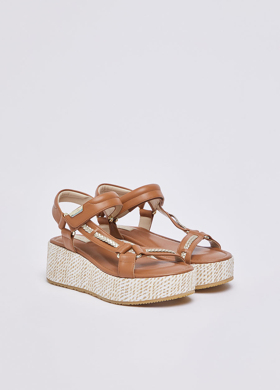 Sandales Liu Jo en cuir marron