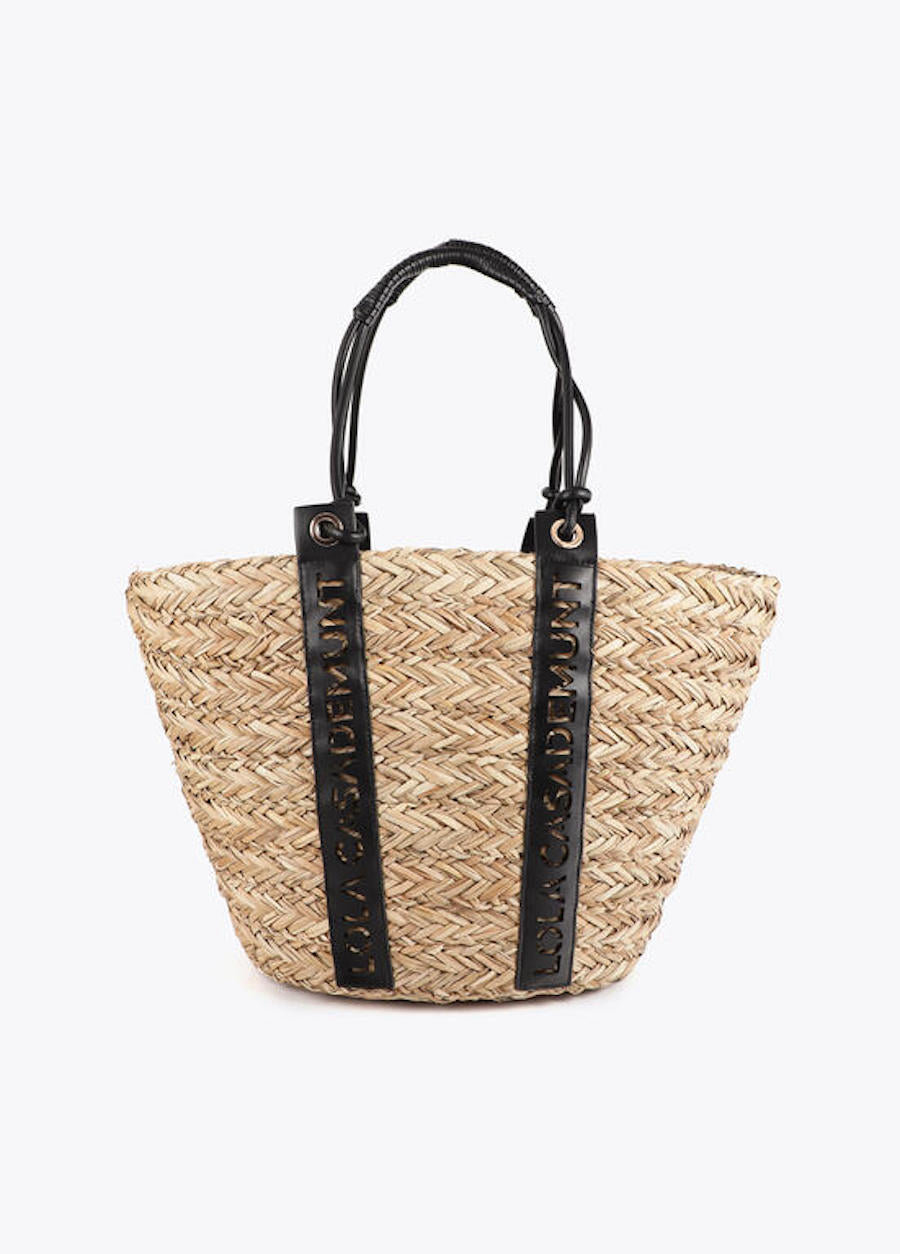 Shopping bag en paille Lola Casademunt