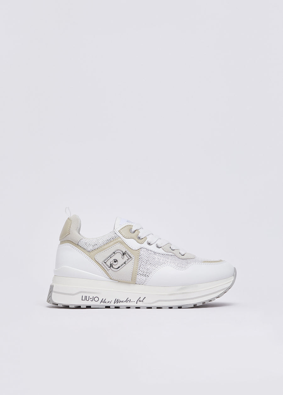 Baskets femme Liu Jo en mesh à paillettes