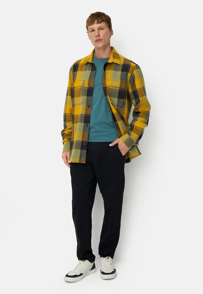 Sur chemise en tartan jaune Camel Active