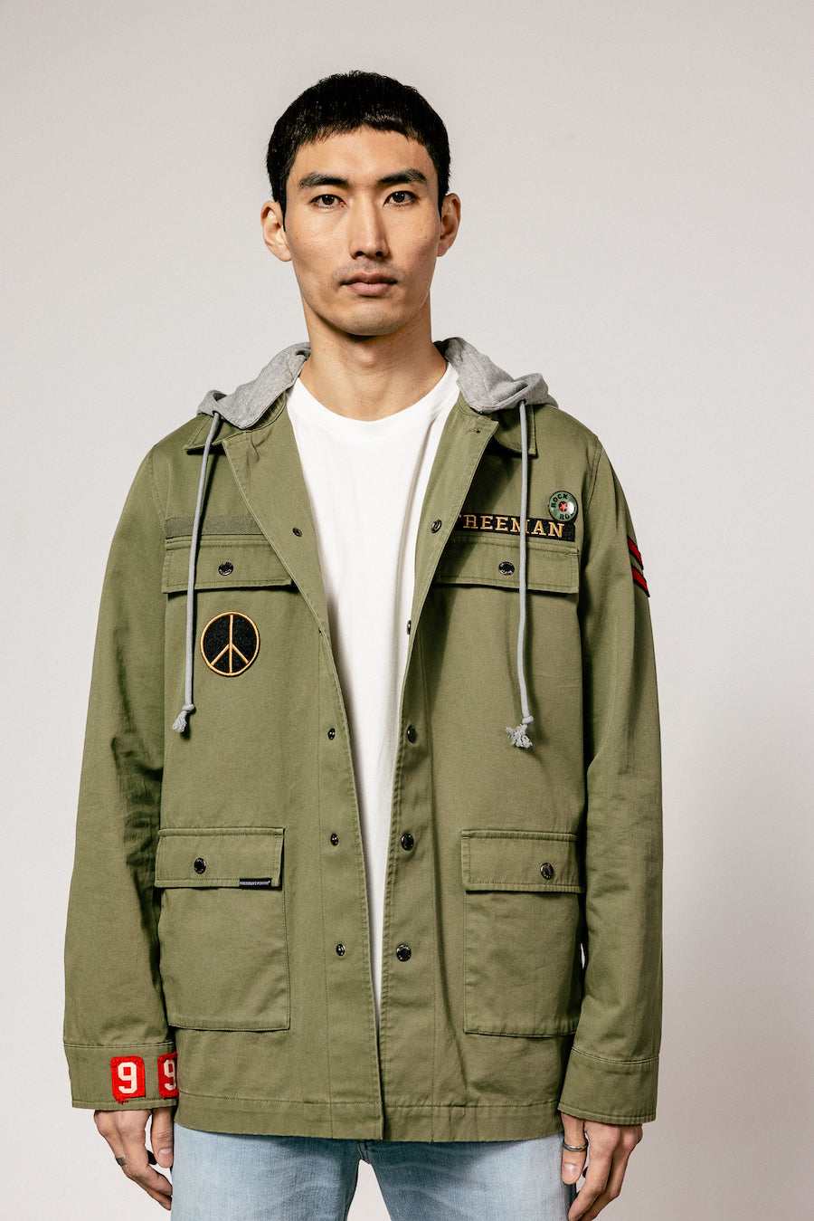 Sur chemise homme inspiration militaire Freeman T